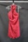 Alyce Paris Red Halter Style Beaded Cocktail Dress Size: 14