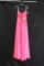 Clarisse Hot Pink Strapless Full Length Dress Size: 44198