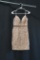 Jovani Rose Gold Mini Dress Size: 4