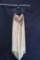 Roxcii Ivory Strapless Full Length Dress with Beaded Bodice Size: No size i