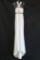 Terani Couture White Halter Style Full Length Dress Size: 0