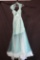 Claudine Mint Green Full Length Dress with Lace Bodice Size: 4