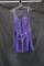 Jovani Purple Cocktail Dress with Beading Size: 10