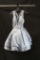 Jovani Silver Cocktail Dress Size: 4