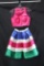 MacDuggal Pink Two-Piece with Striped Skirt Size: 2