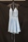 Faviana Light Blue Cocktail Dress Size: 10