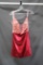 Vienna Red Cocktail Dress with Gold Beading Size: 6