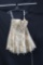 Alyce Paris Cream Cocktail Dress with Silver Sparkles Size: No size informa