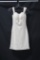 Jovani White Sparkly Cocktail Dress Size: 6