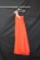 Nika Kapoor Orange One Shouldered Full Length Dress Size: 10