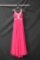 Alyce Paris Pink Full Length Dress with Lace Accents Size: 0