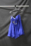 Alyce Paris Royal Blue Strapless Cocktail Dress Size: 12