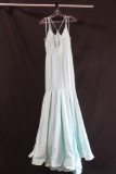 Ashley Lauren Light Blue Full Length Dress Size: 6