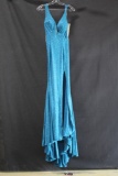 Madison James Blue Full Length Dress with Sparkles Size: 6