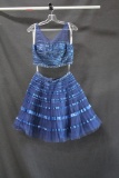 Tony Bowls Blue Two-Piece with Tulle Skirt Size: 6