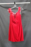 Jovani Red Cocktail Dress Size: 14