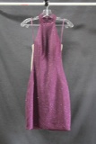 Jovani Purple Halter Style Sparkly Cocktail Dress Size: 4