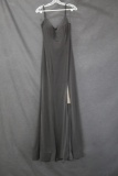 Ashley Lauren Black Full Length Dress Size: 8