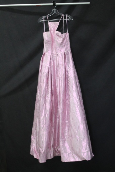 Ashley Lauren Pink Full Length Dress Size: 8