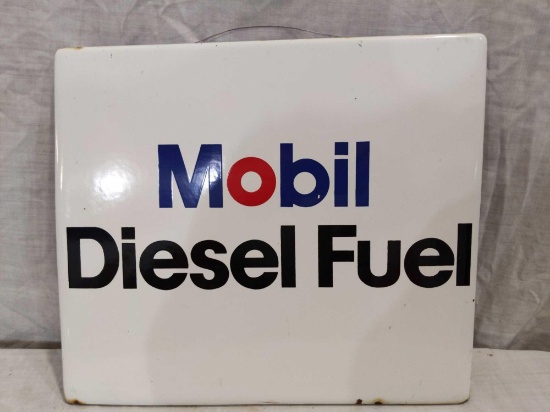Mobil Diesel Fuel Porcelain Pump Plate