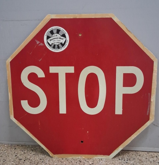 American Stop Sign w/ Quonset Hut
