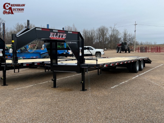 2023 Elite 32' Gooseneck Trailer, NEW