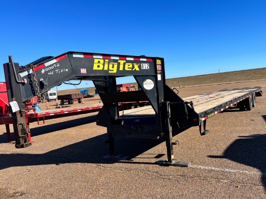 2014 Big Tex 40' Flatbed Gooseneck Trailer