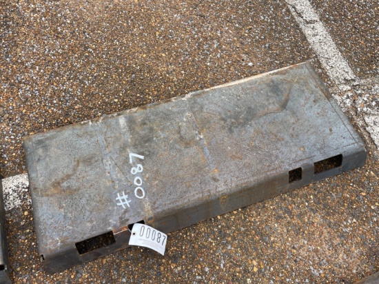 Weld On Skid Steer Plates