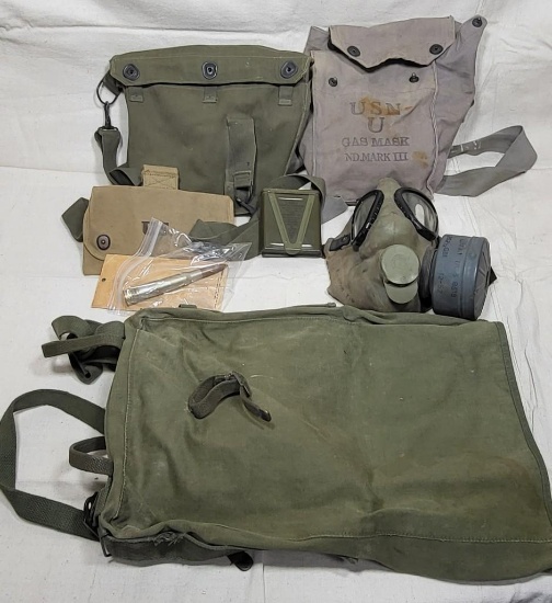 Military Mask and Pack Lot