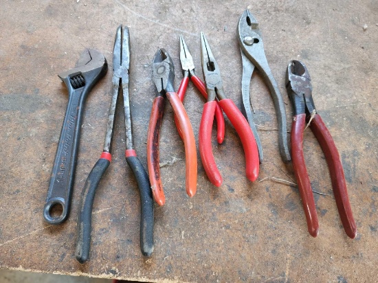 Pliers/Cutters/Wrench Lot