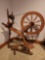 Vintage Spinning Wheel Loom Operational