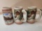 Budweiser Christmas Mug Lot