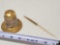 Inkwell and Mother of Pearl Letter Opener Quill