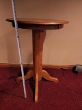 Tall Oak Bar Table