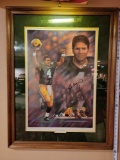 Brett Favre Signed Framed Heart Of Gold II