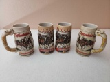 Budweiser Christmas Mug Lot #3