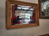 Vintage Budweiser Beer Mirror #2