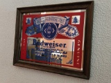 Vintage Budweiser Beer Mirror #3