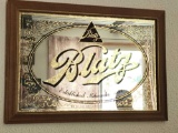 Vintage Blatz Beer Mirror