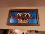 Vintage Budweiser Beer Mirror #4