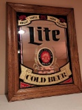Vintage Lite Beer Mirror