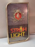 Vintage Stroh Beer Light Psychedelic Crack in Face