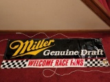 Miller Genuine Draft Racing Fans Banner 6 x 2