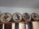 4 Norman Rockwell Collectible Plates