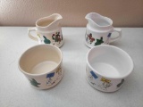 Jim Beam Animations Sugar and Creamer Lot