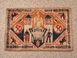 1922 Deuchland 50 Mark Note Embroidered