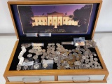 Presidential Dollar Case with Assorted Coins