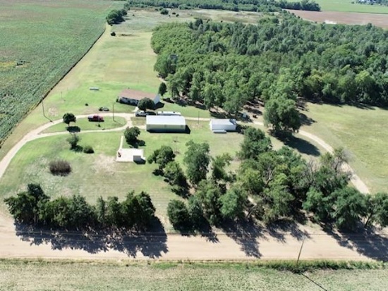 160+/- Acres with Home, Shop & Add. Living Qtrs.