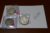 (3) Morgan Dollars 1921s, 1921, 1921d Good