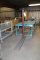 CUSTOM DESIGNED AND FABRICATED LOT MATERIAL HANDLING TABLE, STEEL